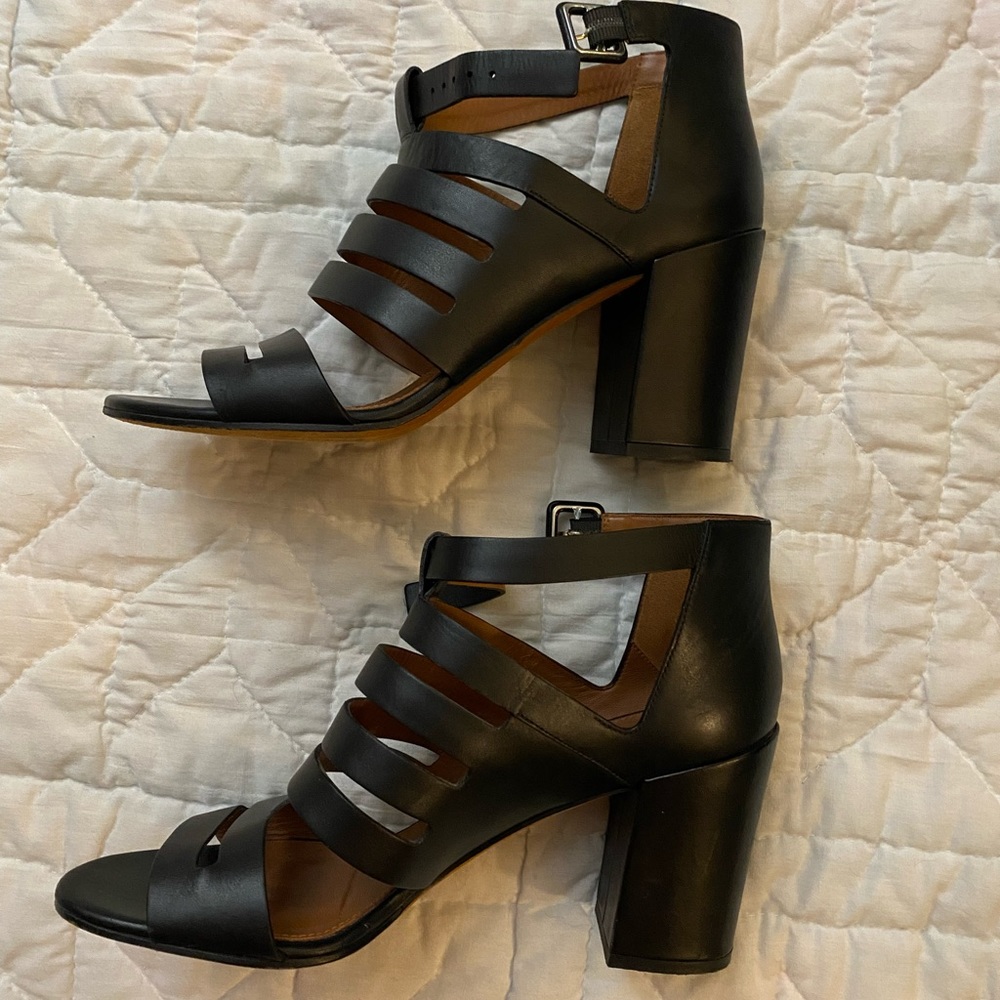 Givenchy AUTHENTIC black chunky heel sandals, size 10, gently worn